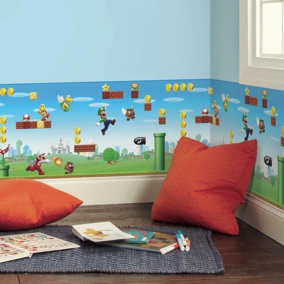 Roommates | Wall Decor | Roommates Super Mario Peel And Stick Wallpaper ...